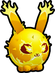 Shiny Golden Electric Bunny Ball