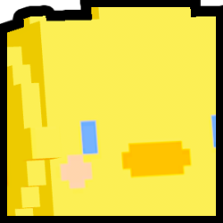 Rainbow Huge Pixel Chick