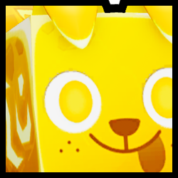 Shiny Golden Huge Enchanted Dog