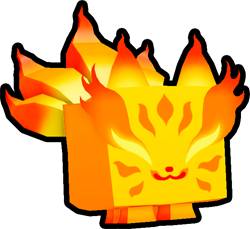 Rainbow Fire Kitsune