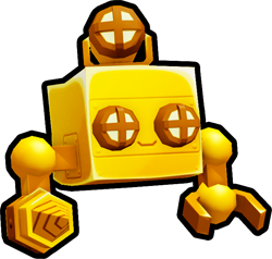Shiny Golden Mining Robot