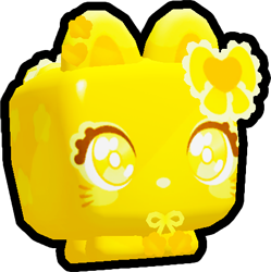 Golden Kawaii Cat