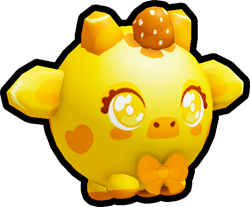 Golden Strawberry Cow Ball