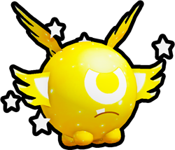 Shiny Golden Comet Cyclops Ball