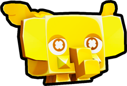 Shiny Golden Lucki Elephant