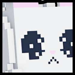 Rainbow Huge Pixel Sad Cat
