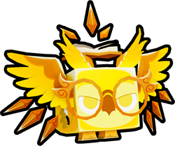 Shiny Golden Empyrean Owl