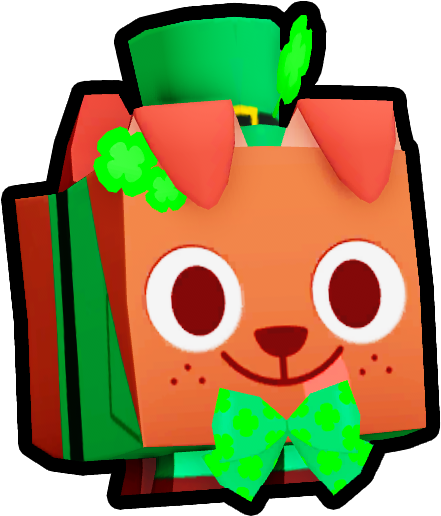 Shiny Rainbow Leprechaun Dog
