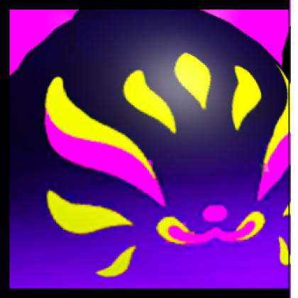 Huge UV Kitsune Ball