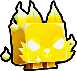 Shiny Golden Wisp Wolf