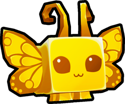 Shiny Golden Butterfly