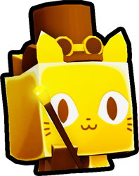 Shiny Golden Cat Magician