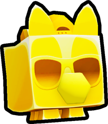Shiny Golden Cool Corgi