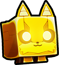 Shiny Golden Cyber Fox