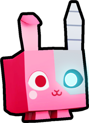 Shiny Rainbow Cyborg Bunny