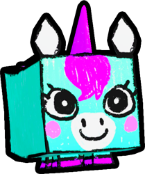 Rainbow Doodle Unicorn