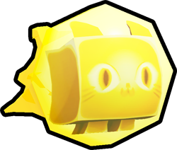 Shiny Golden Fireball Cat