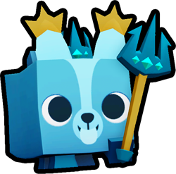 Shiny Rainbow Poseidon Corgi