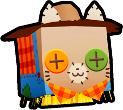 Shiny Rainbow Scarecrow Cat