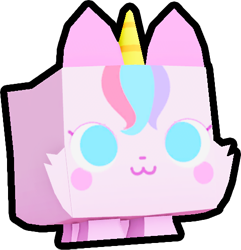 Shiny Rainbow Unicorn Kitten