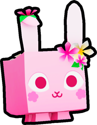 Shiny Rainbow Blossom Bunny