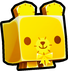 Shiny Golden Teddy Bear