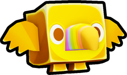 Shiny Golden Vibrant Toucan
