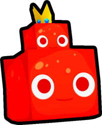 Shiny Rainbow Stacked King Slime