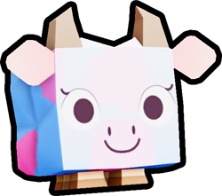 Shiny Rainbow Cotton Candy Cow