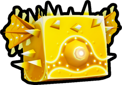 Shiny Golden Abyssal Pufferfish