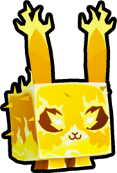 Shiny Golden Electric Bunny
