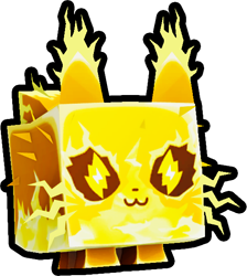 Shiny Golden Electric Cat