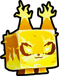 Shiny Golden Electric Fox