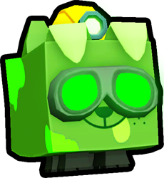 Shiny Rainbow Nuclear Mining Dog