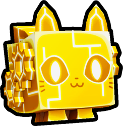 Shiny Golden Circuit Cat