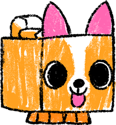 Shiny Sketch Corgi