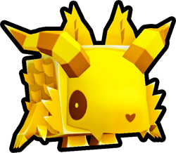 Golden Creepy Wolf
