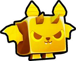 Shiny Golden Evil Bat