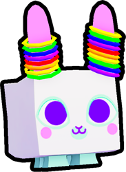 Shiny Rainbow Rave Bunny