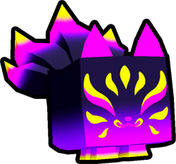 Shiny Rainbow UV Kitsune