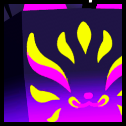 Rainbow Huge UV Kitsune