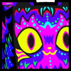 Rainbow Huge UV Cat