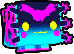 Shiny Rainbow Rave Axolotl