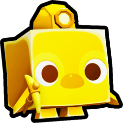 Shiny Golden Mining Penguin