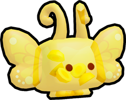 Shiny Golden Jelly Butterfly