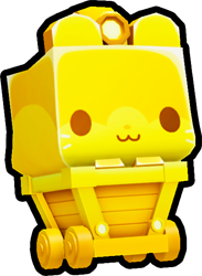 Shiny Golden Minecart Hamster