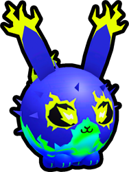 Shiny Rainbow Electric Bunny Ball