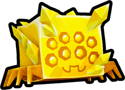 Shiny Golden Crystal Spider