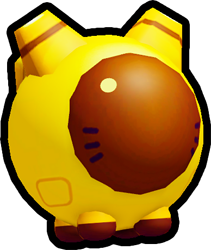 Golden Astronaut Cat Ball