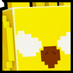 Golden Huge Pixel Shadow Griffin